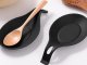 Silicone Spoon Rest and Kitchen Utensil Holder, Black