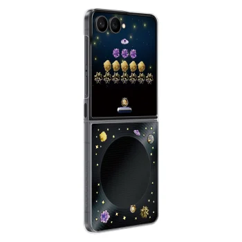 Samsung Flipsuit Case for Samsung Galaxy Z Flip 8 with LED Card, Black