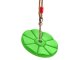 Garden swing for children flower-shaped with rope, green