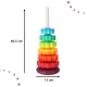 Sensory Pyramid - Rainbow Spiral with Gears