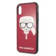 Karl Lagerfeld Iconic Glitter Karl`s Head Case for iPhone X / Xs, Red