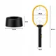 Electric Mosquito Swatter with UV Lamp and USB Charging, Black/Yellow