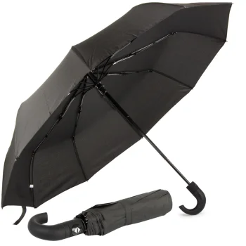 Foldable Automatic Umbrella Black Unisex