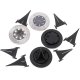Solar Outdoor Ground Lights Garden Path with 8 LEDs, Cold White, 4 pcs.