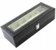 Watch storage box for 6 watches, black
