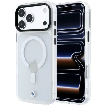BMW Sign Frosted IML & Metal Logo MagSafe Case for iPhone 18 Pro Max / 17 Pro Max, Clear
