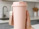 Automatinis terminis puodelis su USB-C jungtimi, 350 ml, rožinis