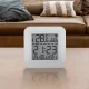 LTC Smart Wi-Fi Temperature and Humidity Sensor with Display for Tuya App, White, Silver