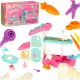 Pet SPA and Beauty Salon Playset with Washable Markers, 26 Pieces
