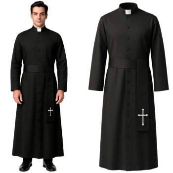 Mācītāja kostīms Helovīnam Ruhhy 26174, XL/XXL