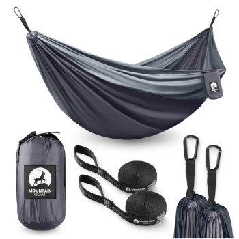 Double Camping Hammock Mountain Goat 300 x 200 cm, Grey/Graphite