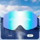 Qunature Frameless Ski Goggles, White
