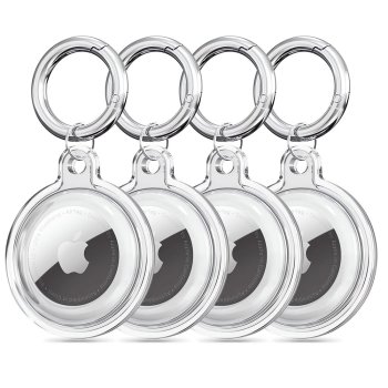 Tech-Protect Icon Case for Apple AirTag 4-Pack Transparent