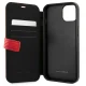 Ferrari iPhone 13 mini Wallet Case On Track Carbon Stripe, Red