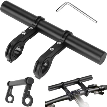 Bicycle Handlebar Extender / Additional Holder, 20 cm, Black