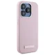 Karl Lagerfeld iPhone 15 Pro Case FW Metal Plate MagSafe, Pink