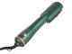 Electric Cordless Hair Dryer Straightening Brush, green
