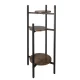 Ruhhy 00025627 3-Tier Standing Plant Stand 81cm Black/Brown