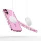 Tech-Protect MagFlex Case for iPhone 16, Clear/Pink
