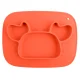 Ricokids Crab Silicone Suction Plate with Lid for Toddlers and Babies