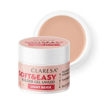 Claresa Soft&Easy Builder Gel, Light Beige, 90g