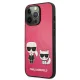 Karl Lagerfeld Ikonik Karl & Choupette Case for iPhone 13 Pro / 13, Fuchsia