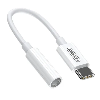 Joyroom SH-C1 3.5mm Mini Jack (Female) to USB-C (Male) Adapter, White