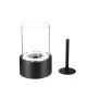 Freestanding Tabletop Bio Ethanol Fireplace Indoor Ventless, Black