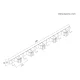 Maclean MC-185 Steel Wall Organizer for Garden Tools & Mops, 60cm