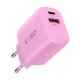 Tech-Protect NCA30 PD 30W QC3.0 USB-A / USB-C Wall Charger - Pink