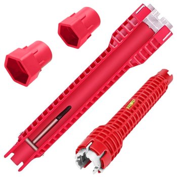 Multi-Purpose Faucet and Sink Installer Plumbing Wrench Tool