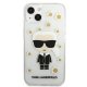 Apple iPhone 13 mini 5.4\" Karl Lagerfeld Flower Ikonik Karl Case Cover (KLHCP13SHFLT), Transparent