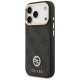 Guess 4G Strass Logo & Big Strap Metal Buttons MagSafe Phone Case Cover iPhone 17 Pro - Black