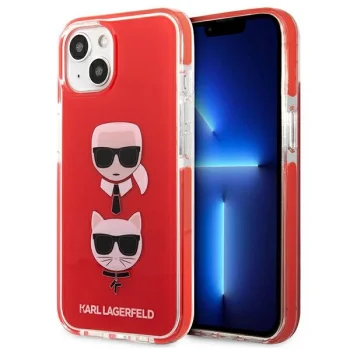 Karl Lagerfeld iPhone 13 mini Case Karl&Choupette Head Red