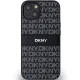 DKNY iPhone 15 Plus / 14 Plus Case Mono Stripe & Metal Logo, Black