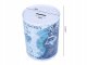 Metal Piggy Bank Money Box Can, Blue