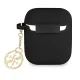 Guess GUA2LSC4EK Silicone Charm 4G Case for AirPods 1/2 Black