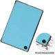 Samsung Galaxy Tab A8 10.5 (2021) (2022) (SM-X200/X205) Trifold Stand PU Leather Hard Protective Cover Case, Sky Blue