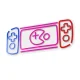 Forever Light LED Neon Light Game Console FPNE27, Multicolor