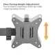 Hismart Quad-Monitor 17\"-32\" Desk Mount Black
