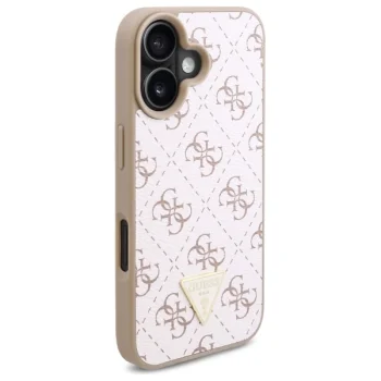 Guess iPhone 16 Plus Case New 4G Triangle, White