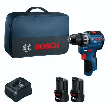 Akumuliatorinis gręžtuvas-suktuvas Bosch GSR12V-31, 12V, 2x 2.0Ah, krepšys