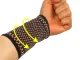 Elastic Wrist Support Brace, Black/Orange