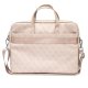 Сумка Guess Saffiano 4G Triangle Logo для ноутбука 16\", розовая