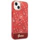 Guess iPhone 14 Plus vāciņš Bandana Paisley sarkans