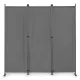 Outdoor Privacy Screen MultiGarden Folding 3-Panel 167x164 cm, Gray