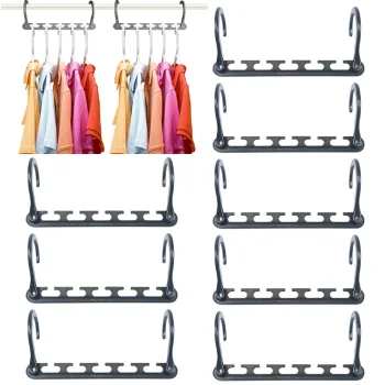 Wonder Hanger Max Wardrobe Organizer Clothes Hanger, Set of 8 Pcs