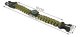 5-in-1 Paracord Survival Bracelet with Compass, Green