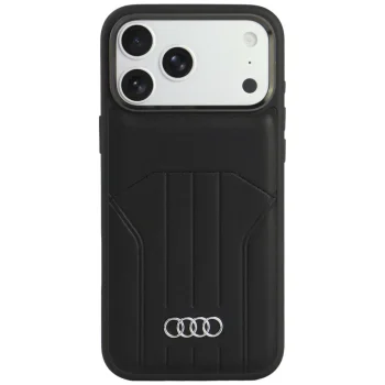 Audi Synthetic Leather Case MagSafe for iPhone 18 Pro Max / 17 Pro Max, Black