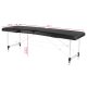 Foldable massage table ALUMINUM COMFORT 2 sections, black